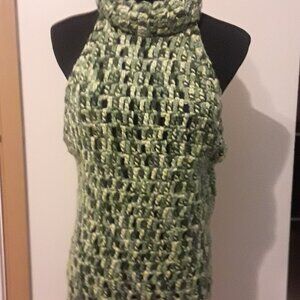 Shifting squares turtleneck pullover